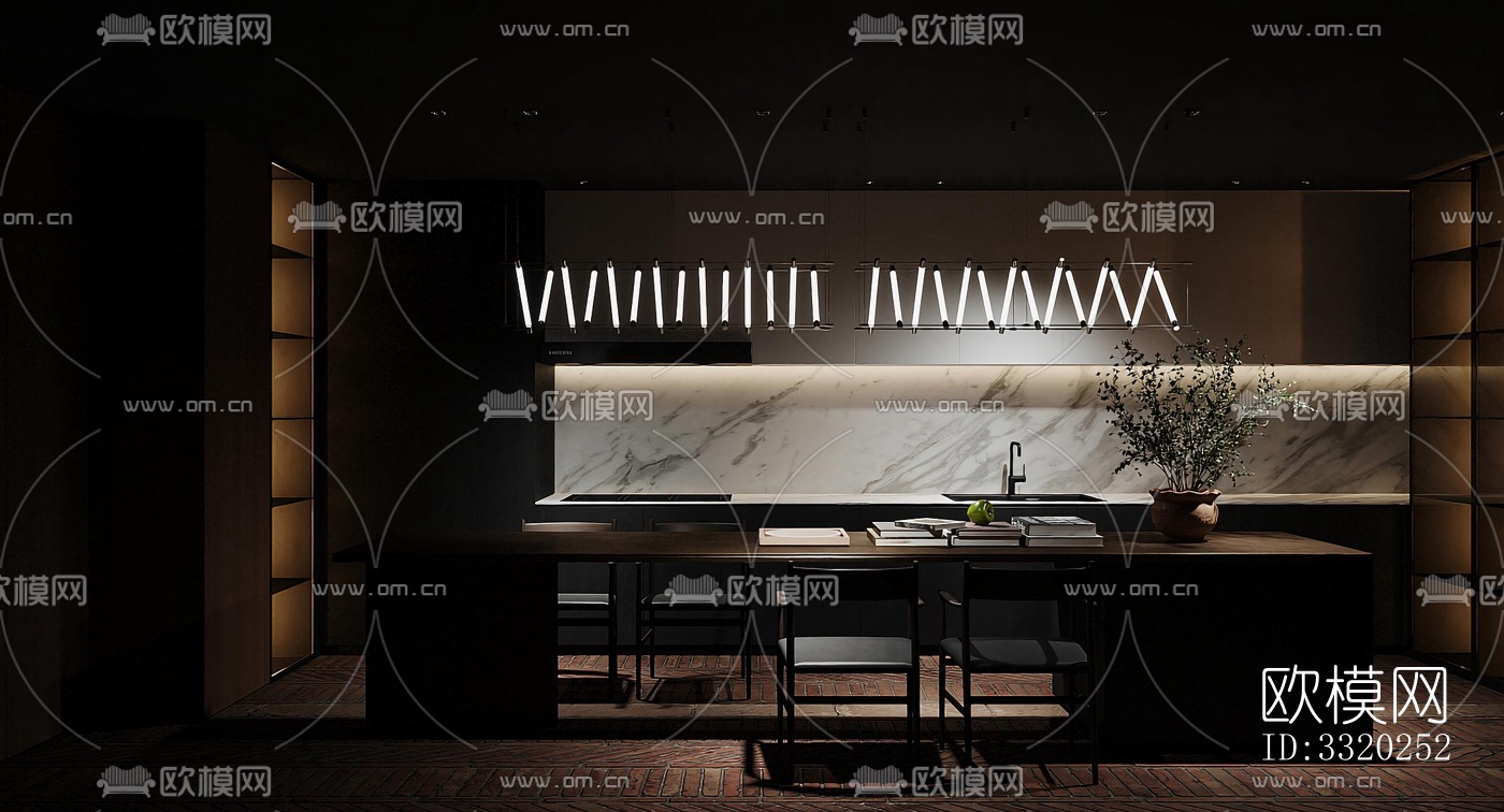现代客厅效果图下载（渲染图10）