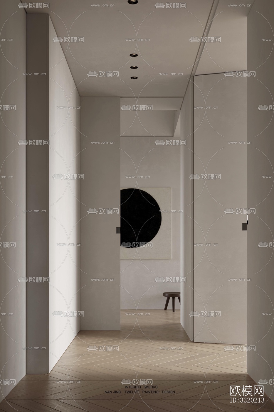 现代客厅效果图下载（渲染图3）