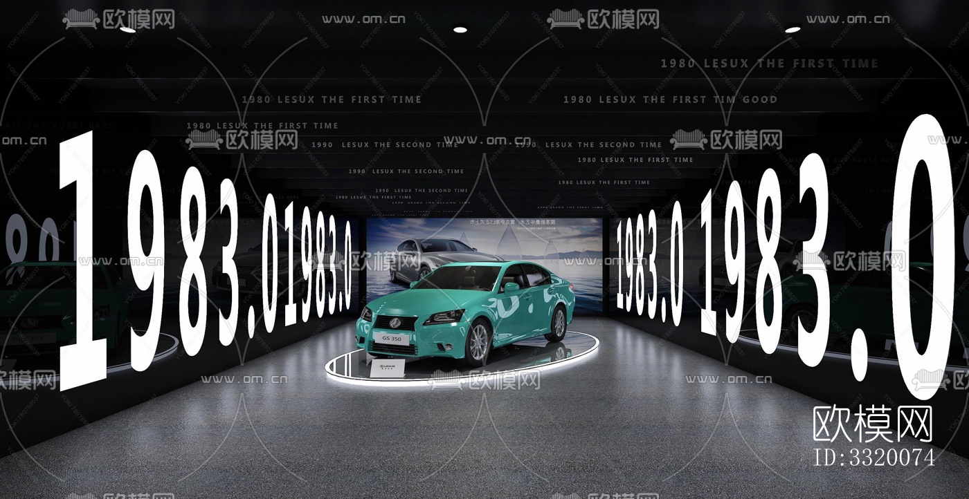 现代展览展厅效果图下载（渲染图7）