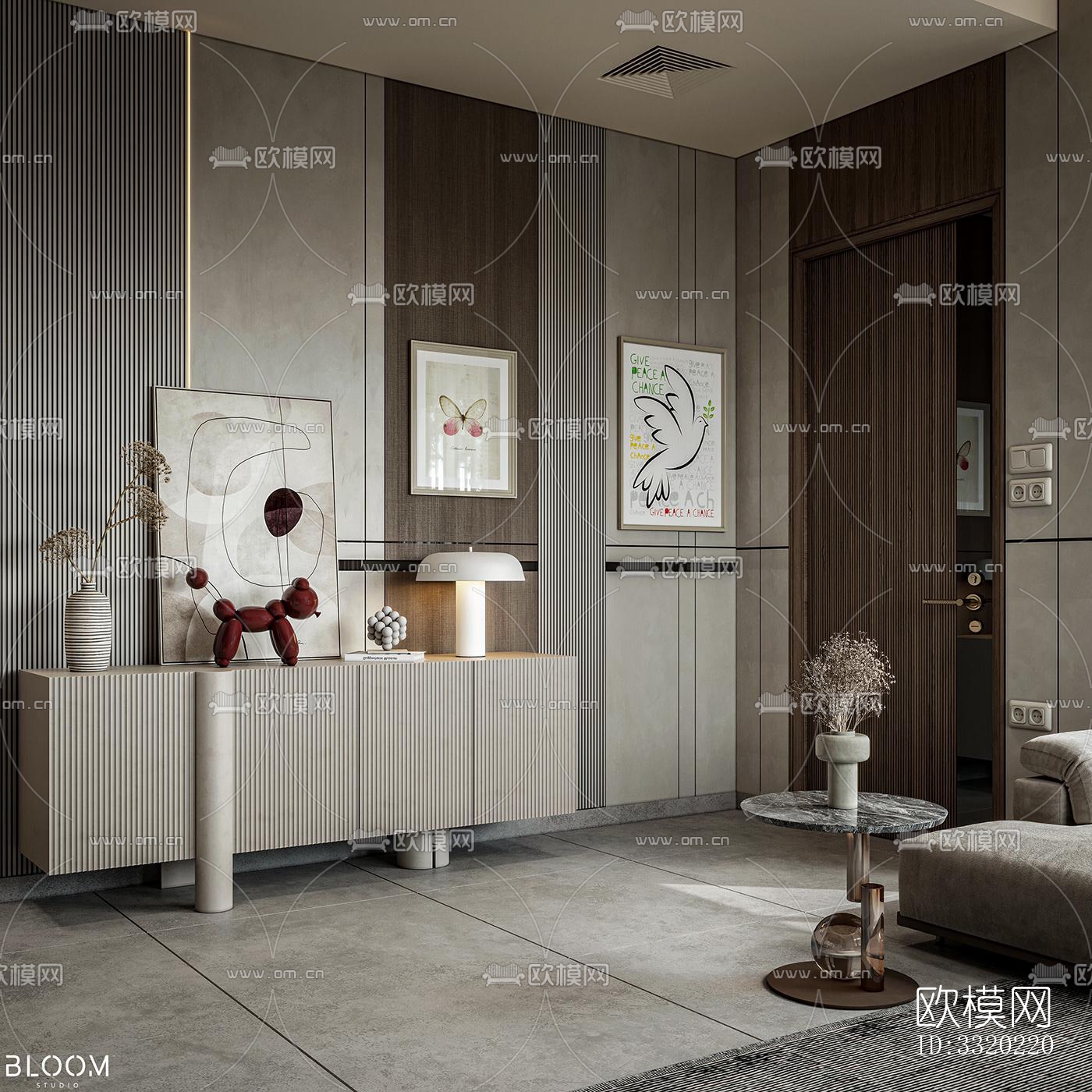 现代客厅效果图下载（渲染图11）