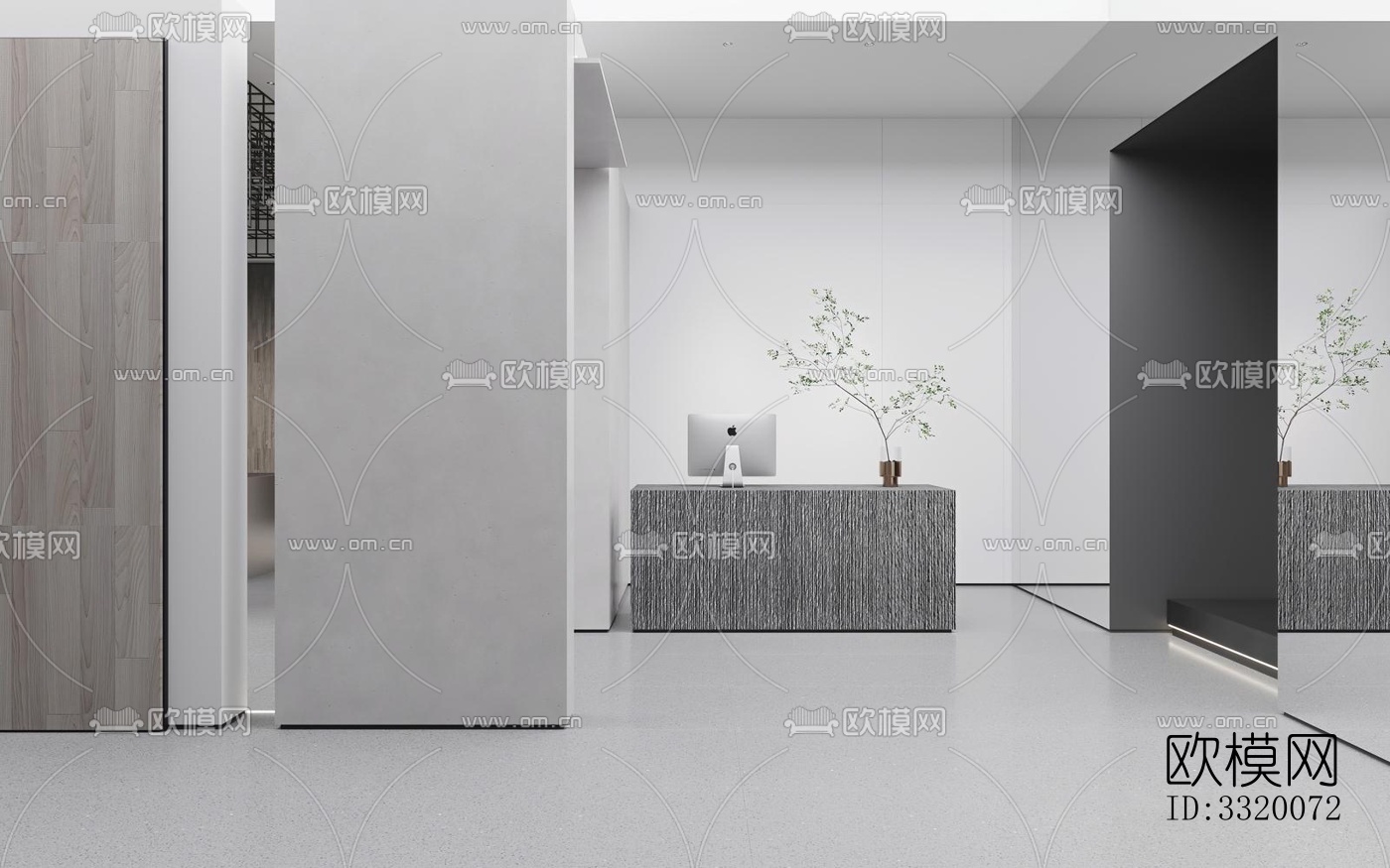 现代展览展厅效果图下载（渲染图14）