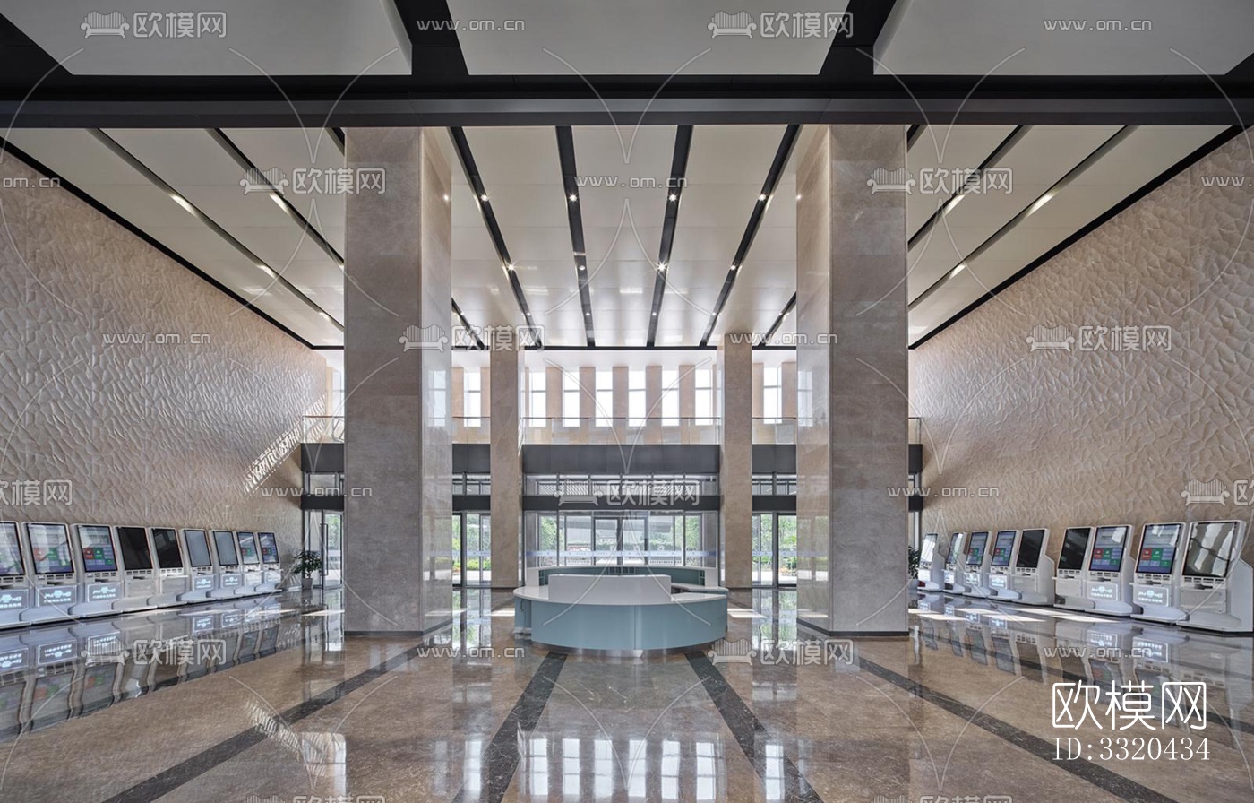 现代医院效果图下载（渲染图2）