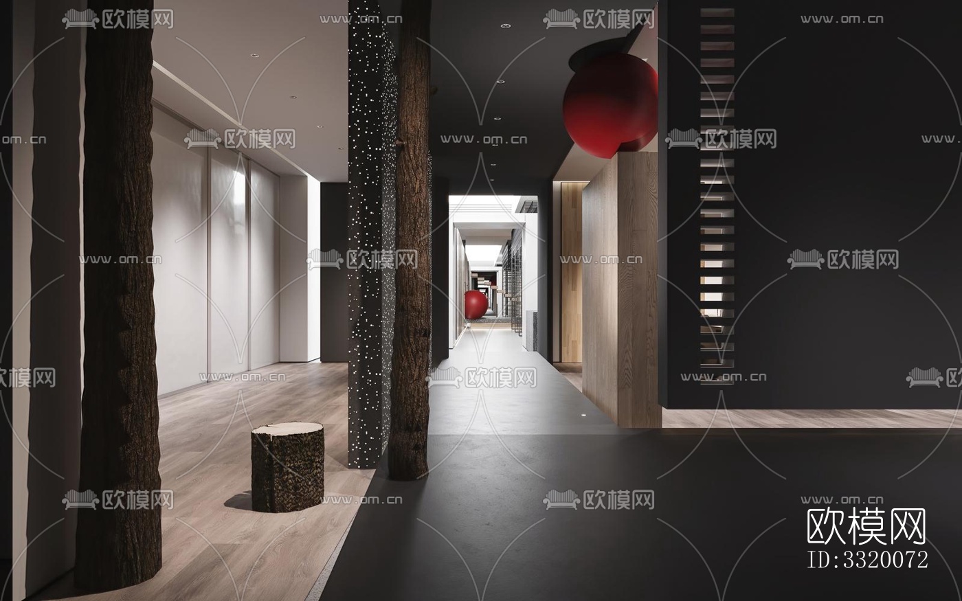 现代展览展厅效果图下载（渲染图6）