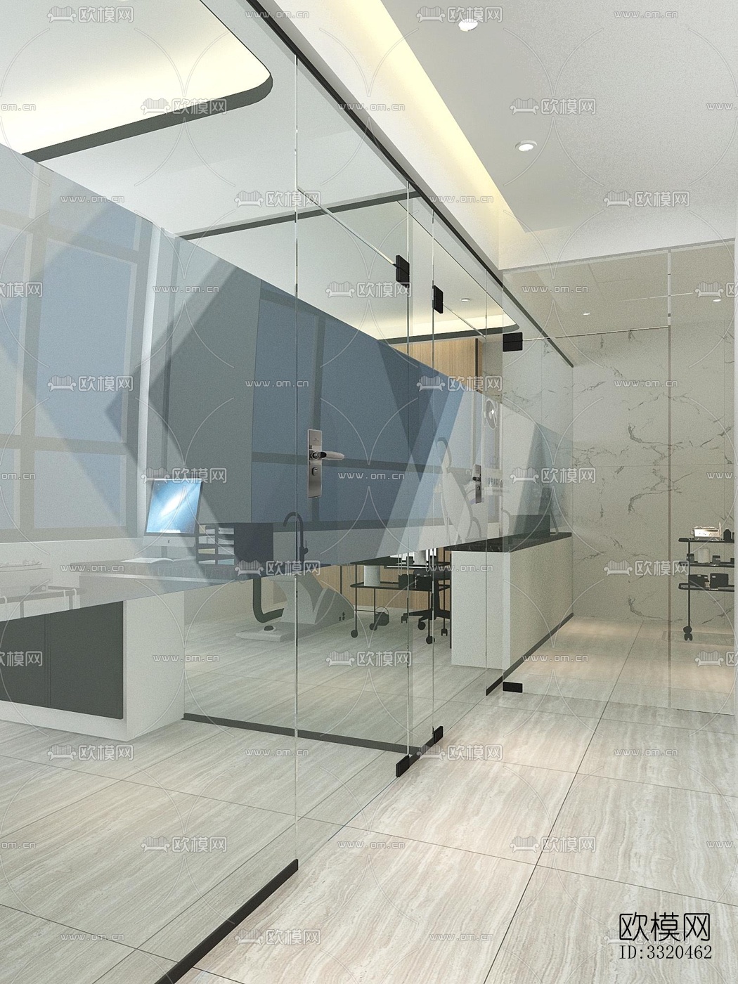 现代医院效果图下载（渲染图4）