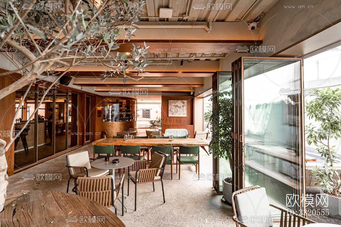 现代咖啡奶茶效果图下载（渲染图6）