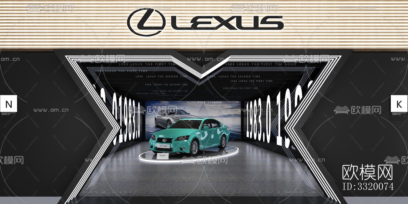 现代展览展厅效果图下载（渲染图2）