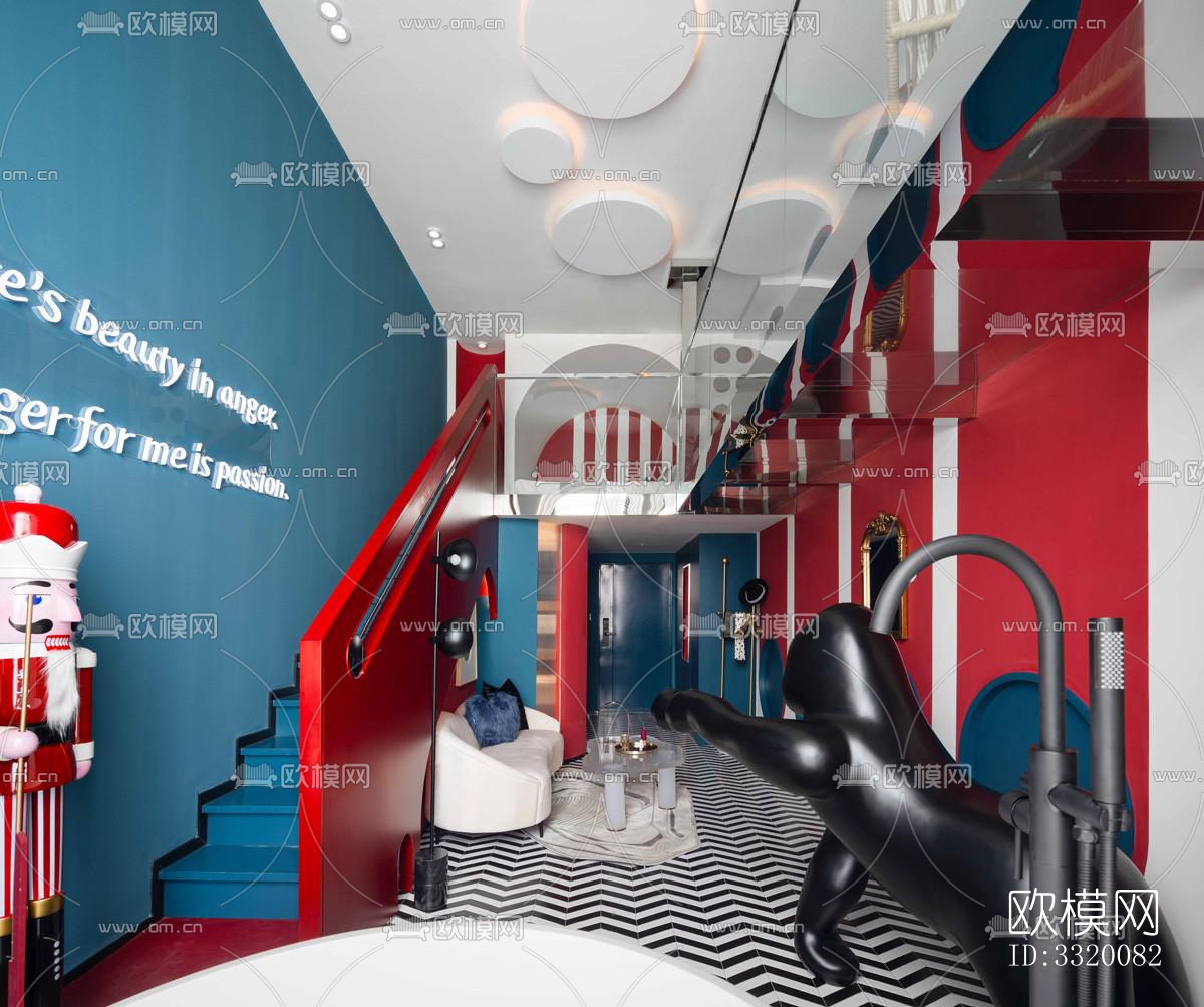 后现代复式效果图下载（渲染图1）