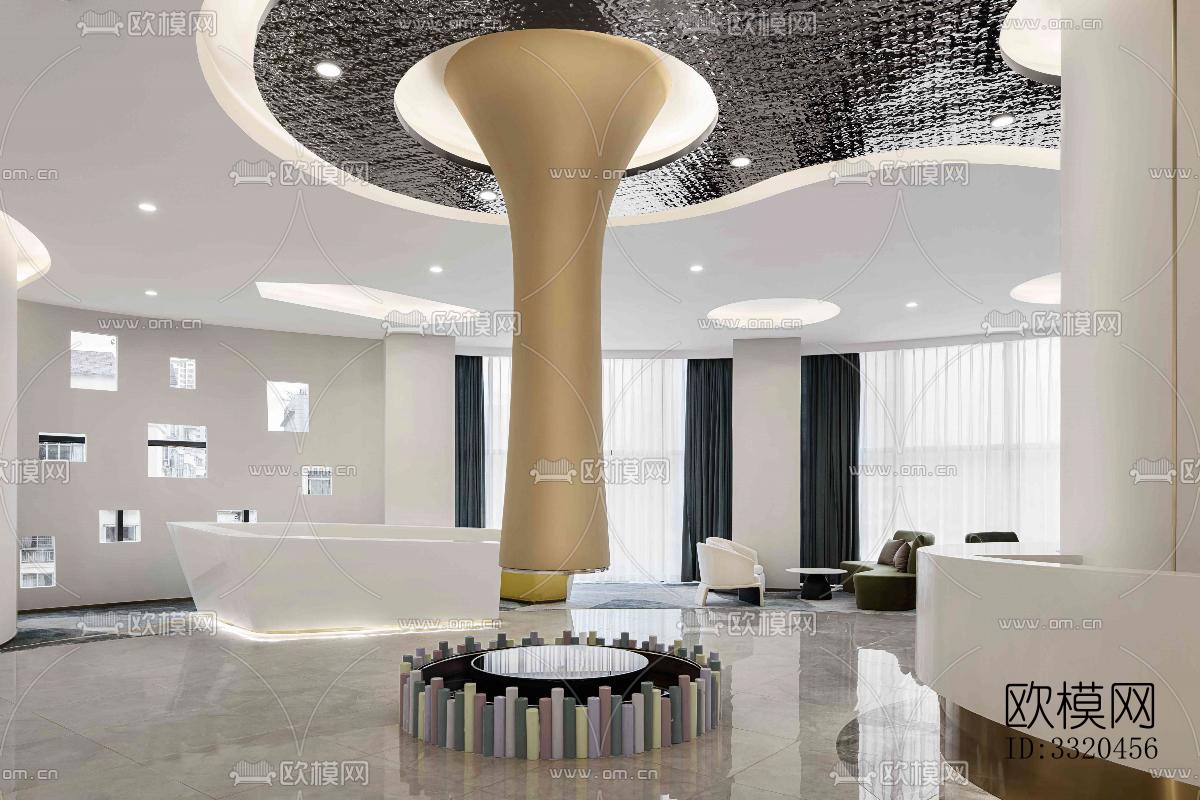 现代医院效果图下载（渲染图9）