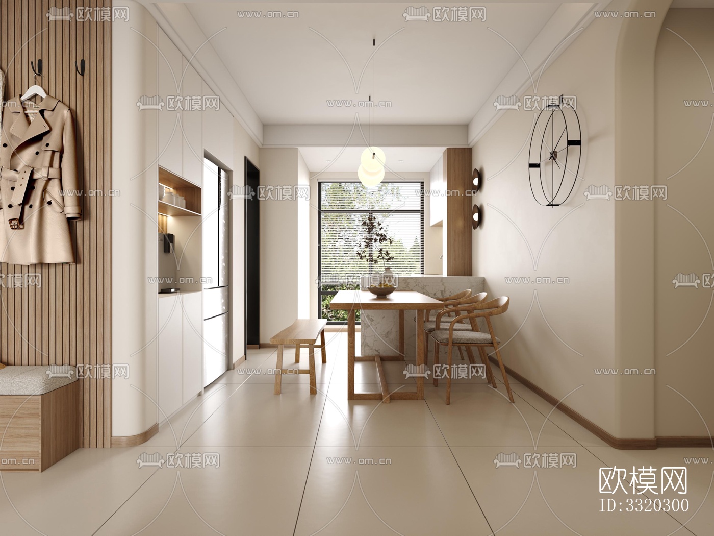 现代客厅效果图下载（渲染图3）