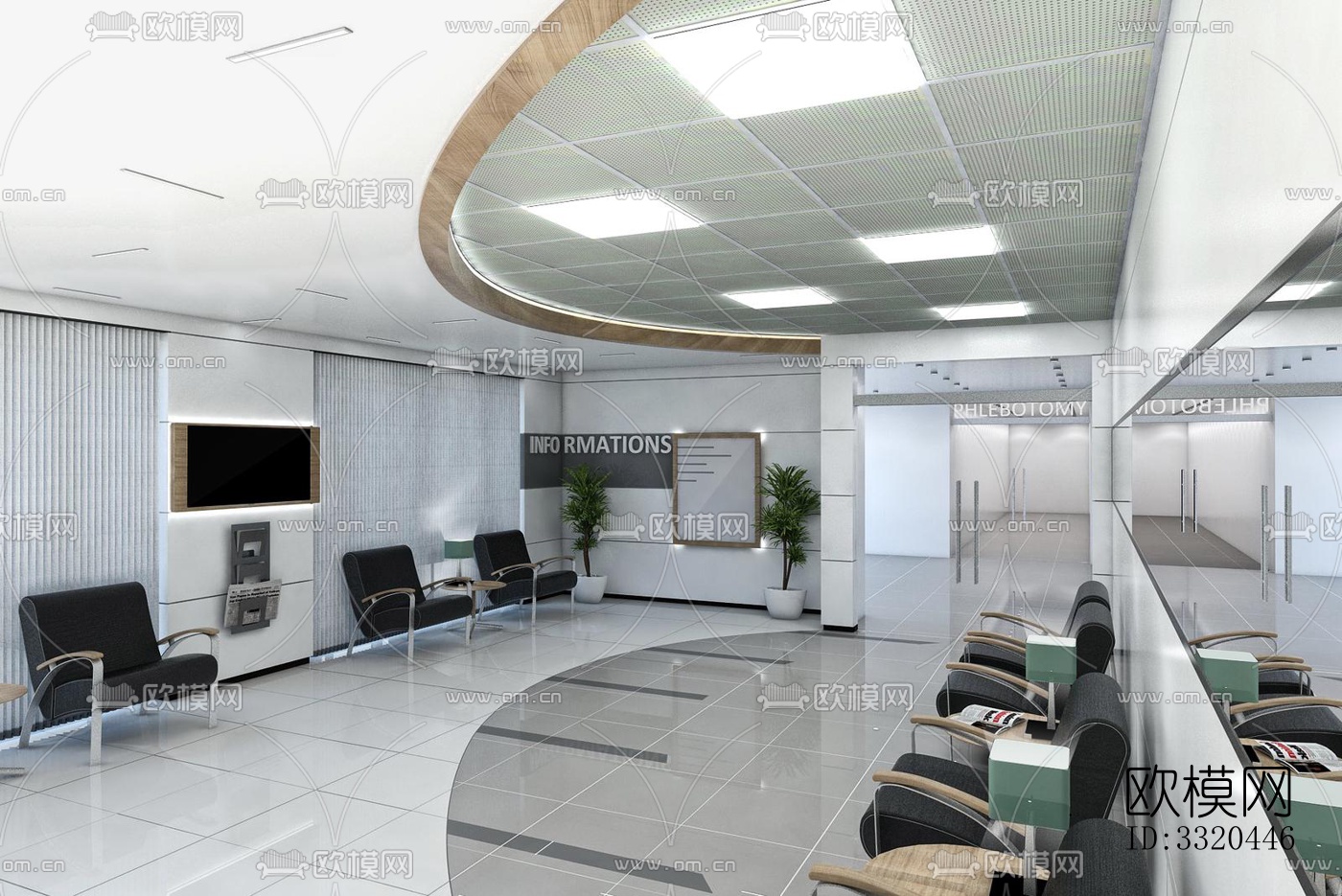 现代医院效果图下载（渲染图6）