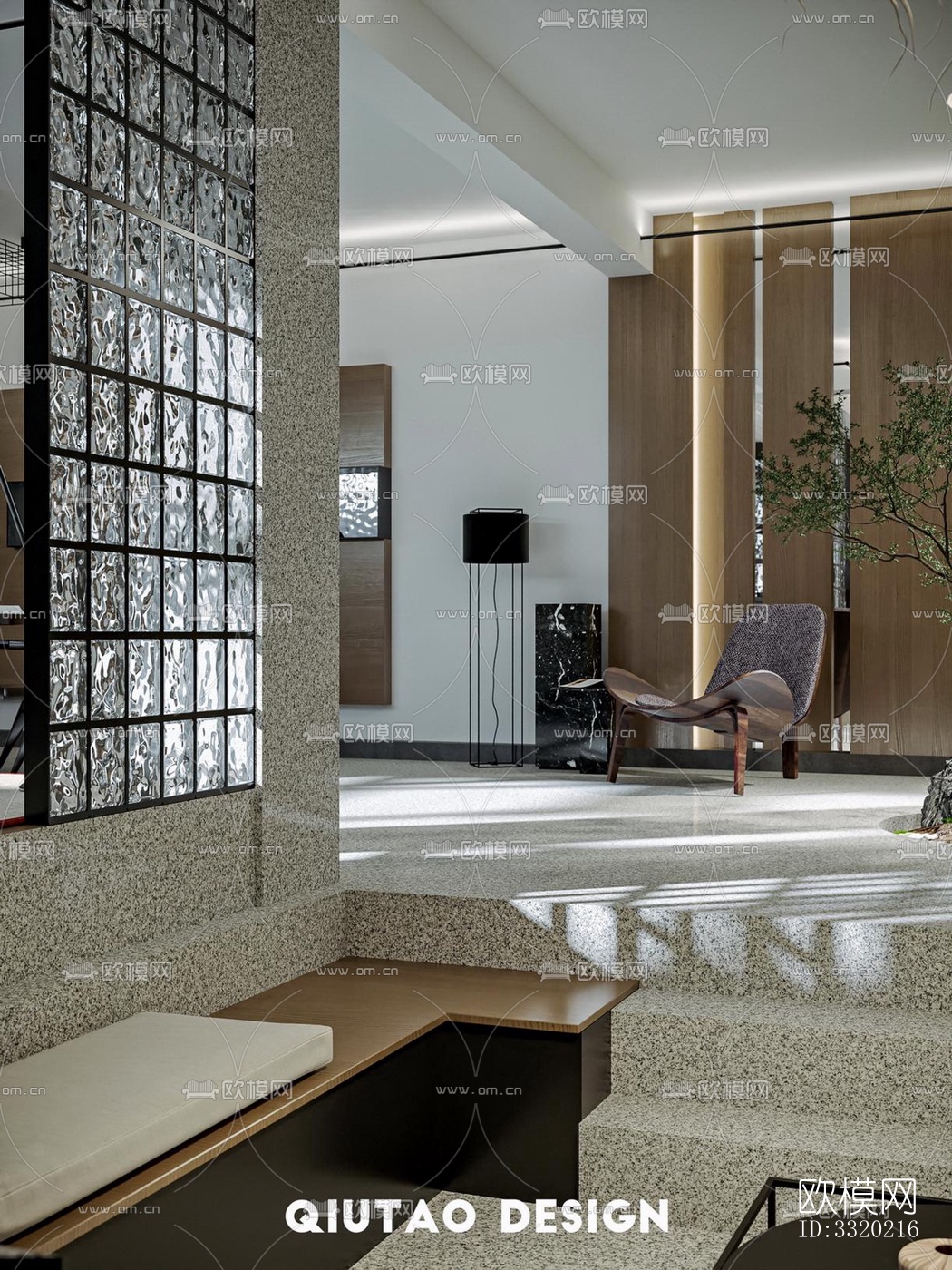 现代客厅效果图下载（渲染图14）