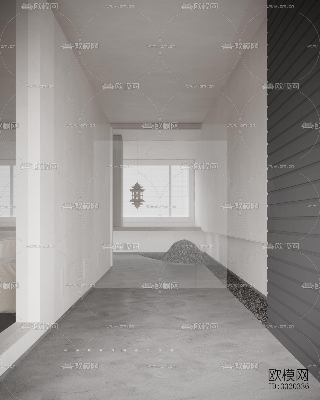 现代客厅效果图下载（渲染图1）