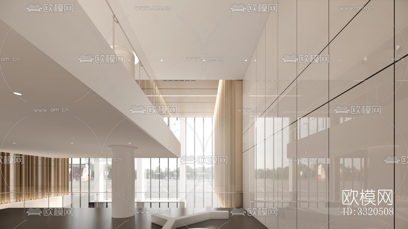 现代医院效果图下载（渲染图3）