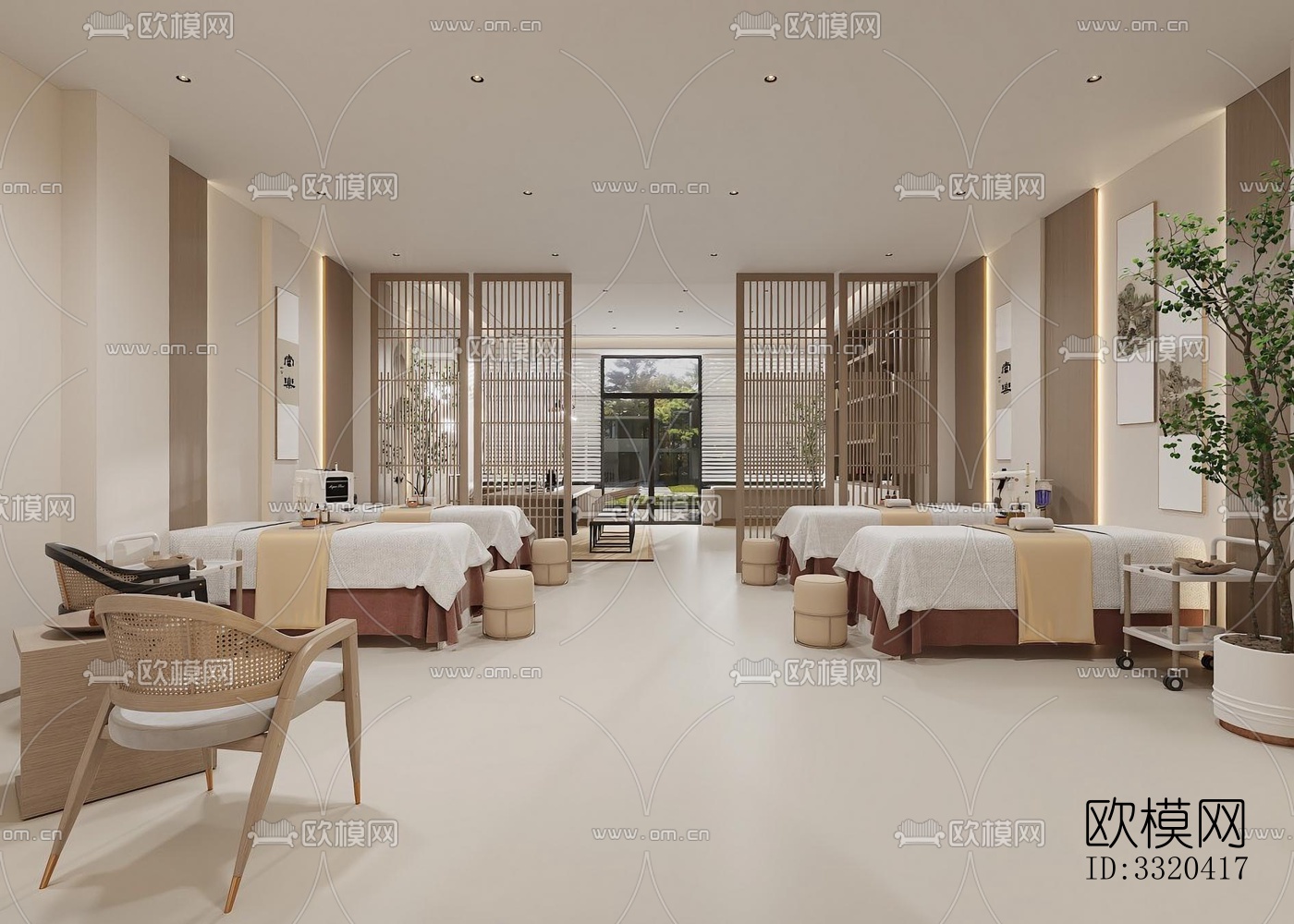 新中式医院效果图下载（渲染图8）