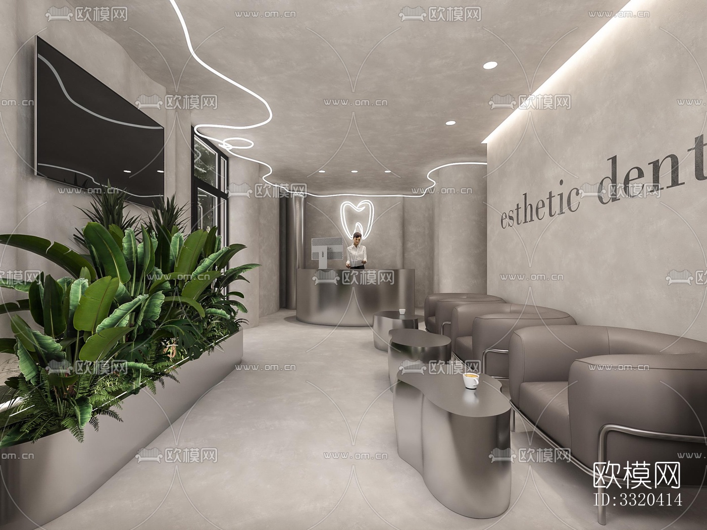 工业风医院效果图下载（渲染图1）