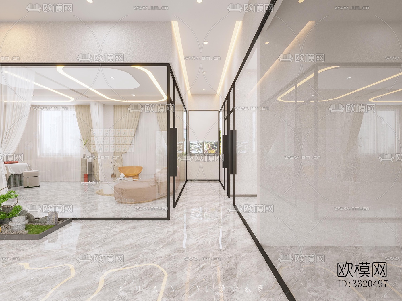 现代医院效果图下载（渲染图4）