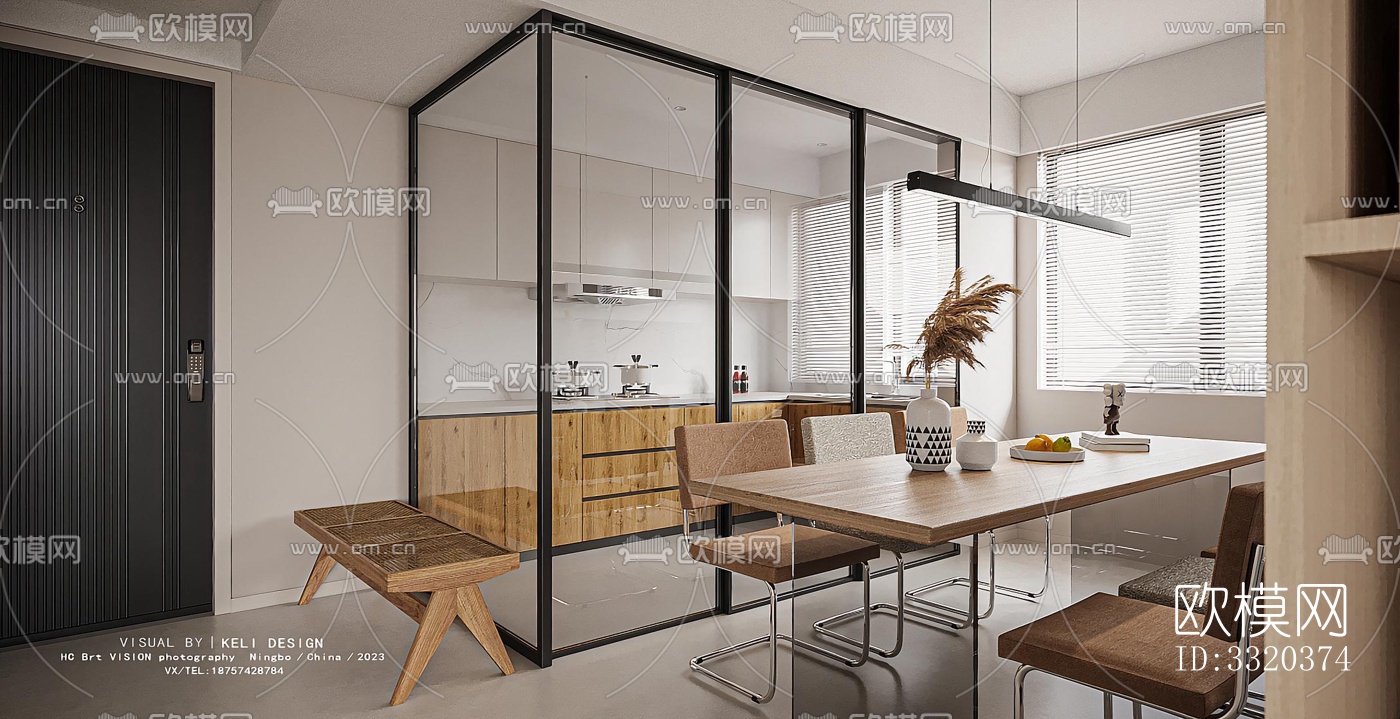 现代客厅效果图下载（渲染图7）