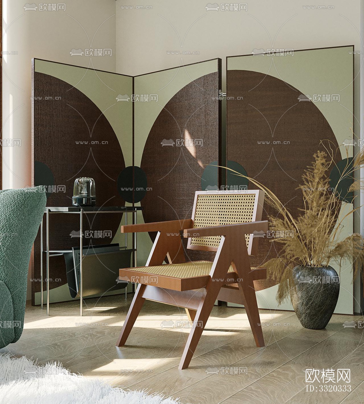 现代客厅效果图下载（渲染图9）