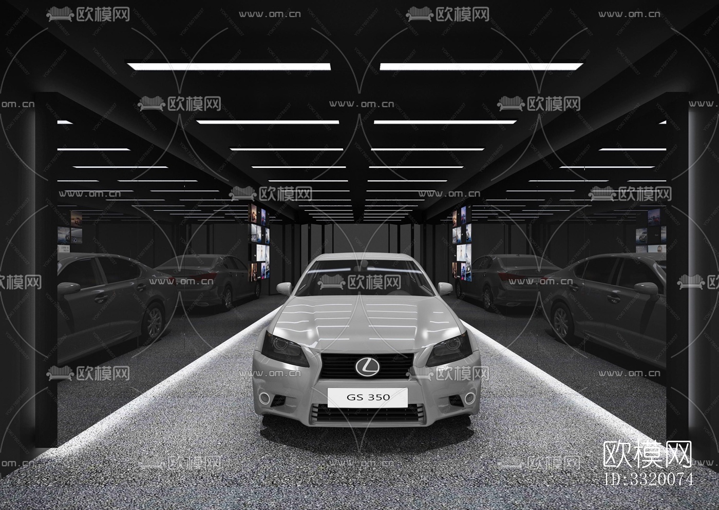 现代展览展厅效果图下载（渲染图6）