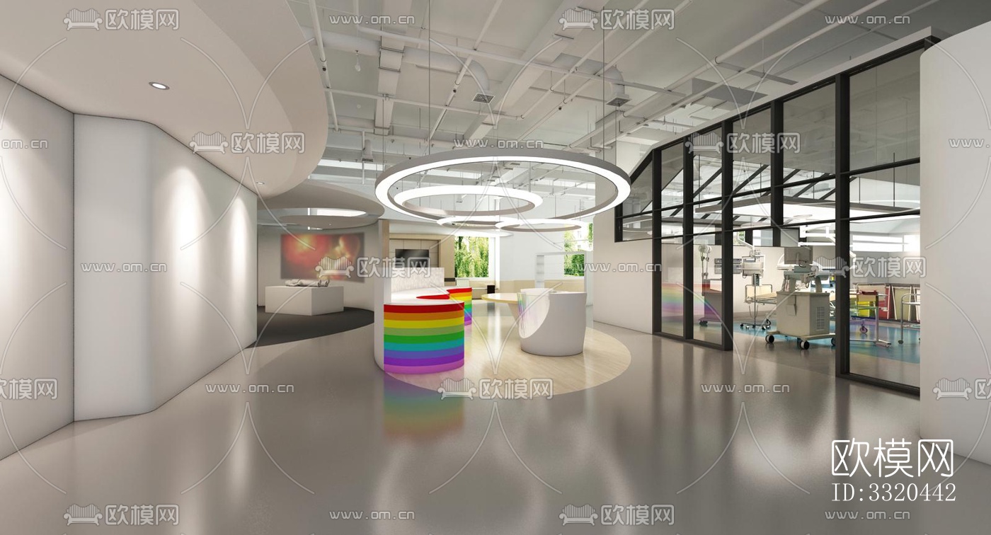 现代医院效果图下载（渲染图3）