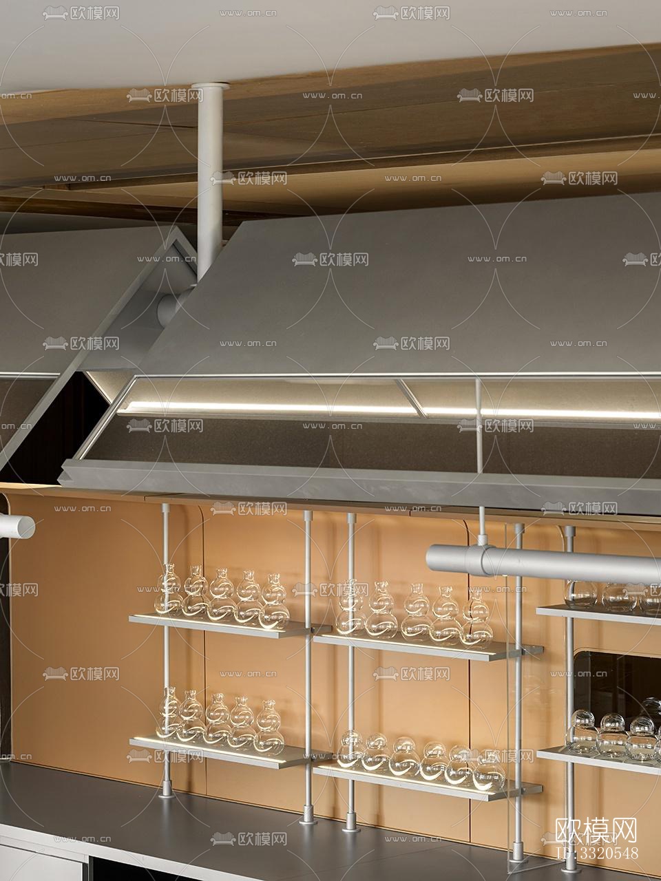 现代咖啡奶茶效果图下载（渲染图4）