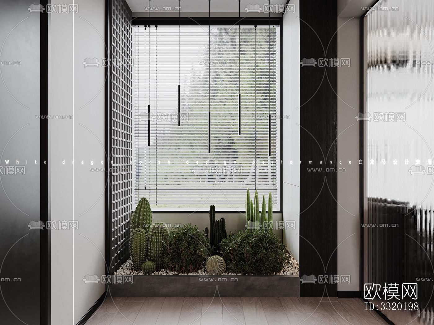 现代客厅效果图下载（渲染图3）