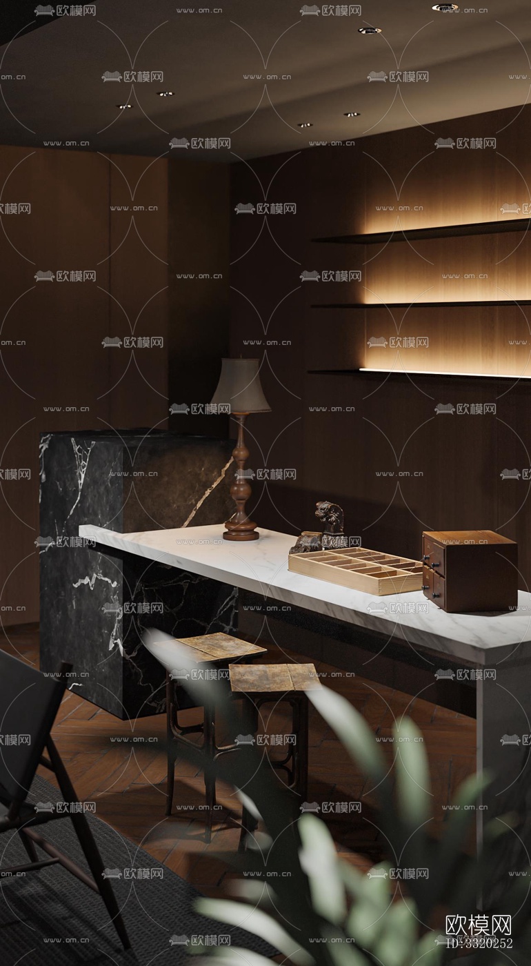 现代客厅效果图下载（渲染图9）