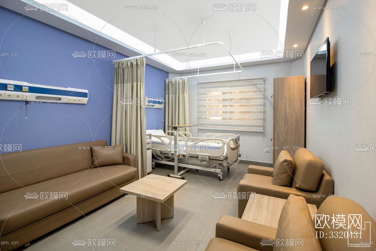 现代医院效果图下载（渲染图10）