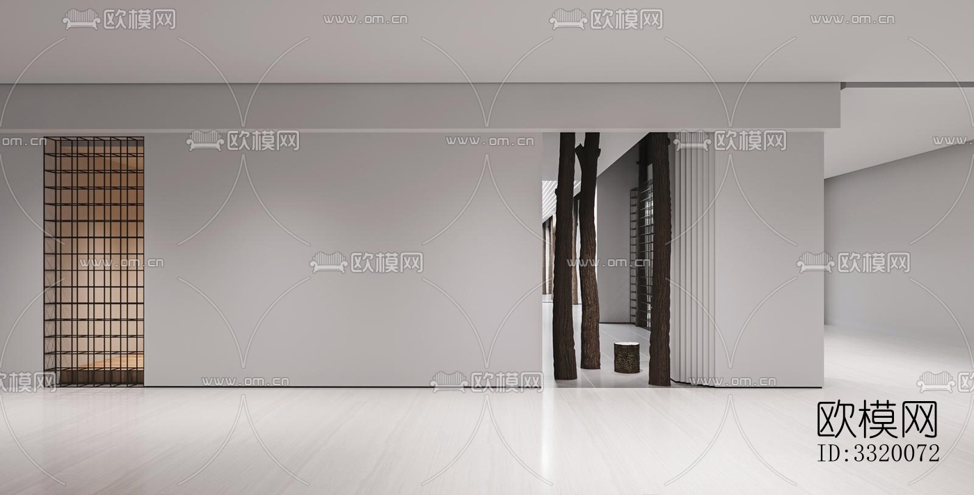 现代展览展厅效果图下载（渲染图12）