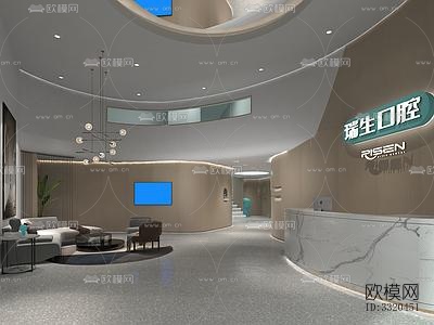 現(xiàn)代醫(yī)院效果圖下載(渲染圖6)