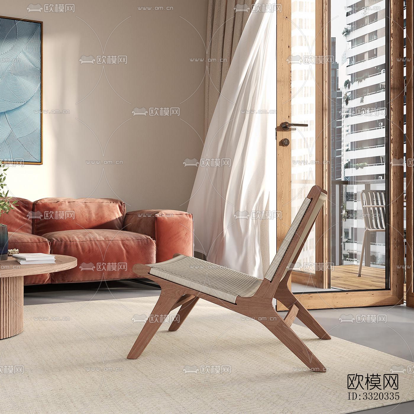 现代客厅效果图下载（渲染图4）