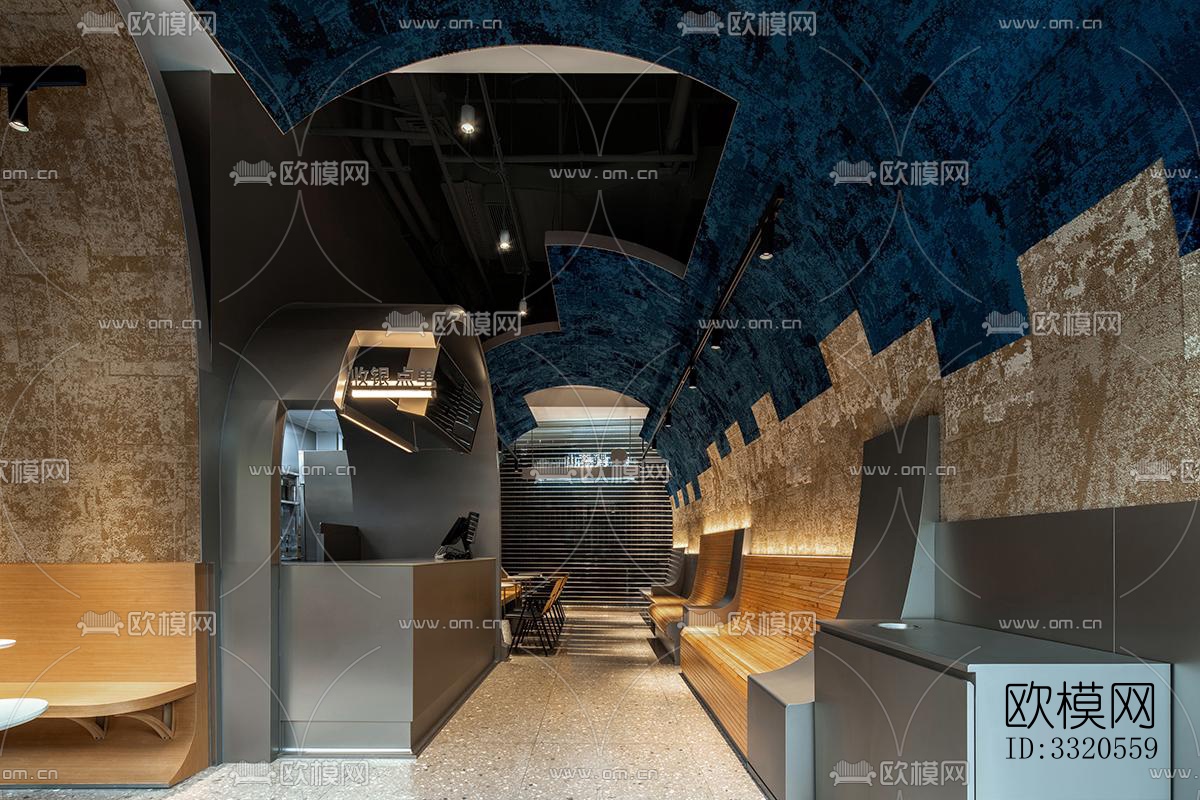 现代咖啡奶茶效果图下载（渲染图18）