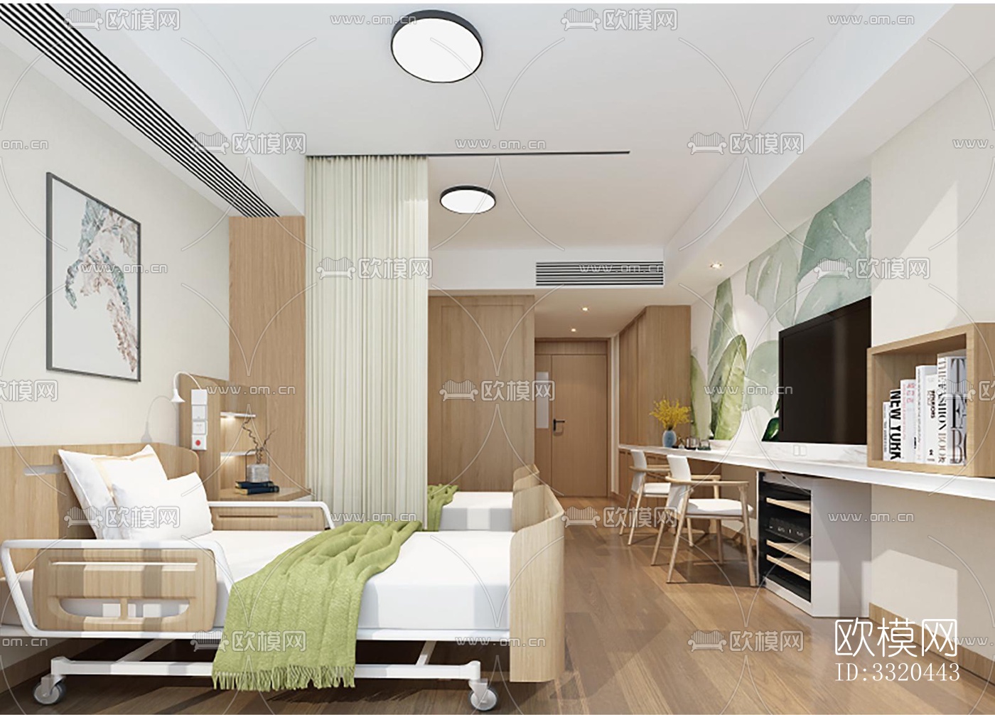 现代医院效果图下载（渲染图4）