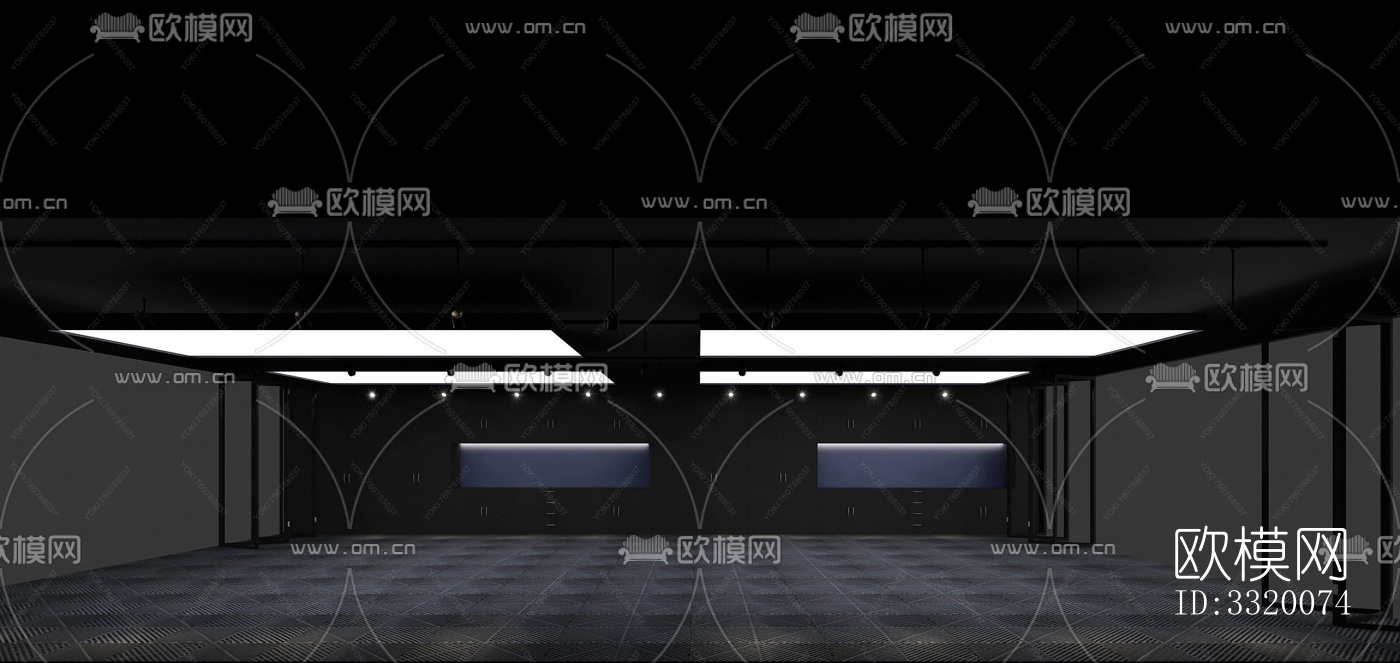 现代展览展厅效果图下载（渲染图4）