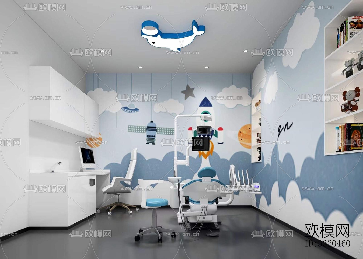 现代医院效果图下载（渲染图4）