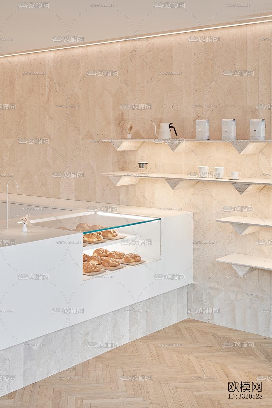 现代咖啡奶茶效果图下载（渲染图4）