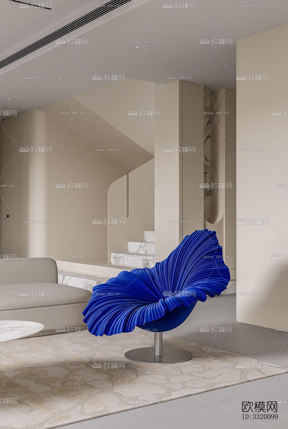 现代客厅效果图下载（渲染图9）