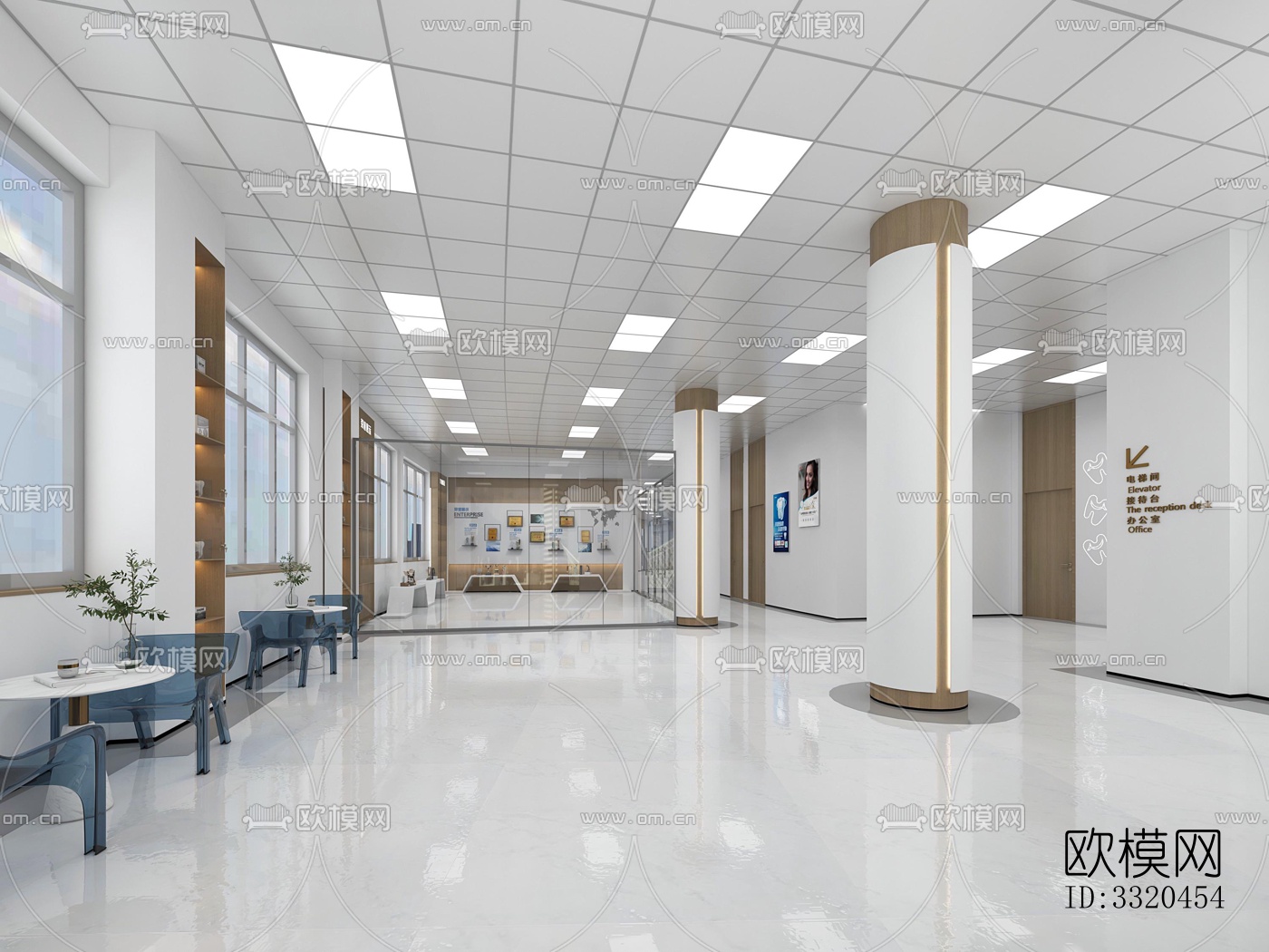 现代医院效果图下载（渲染图1）