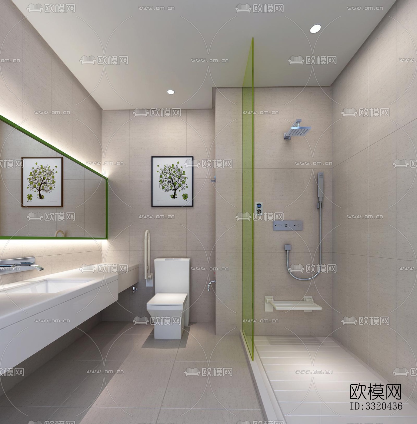 现代医院效果图下载（渲染图1）