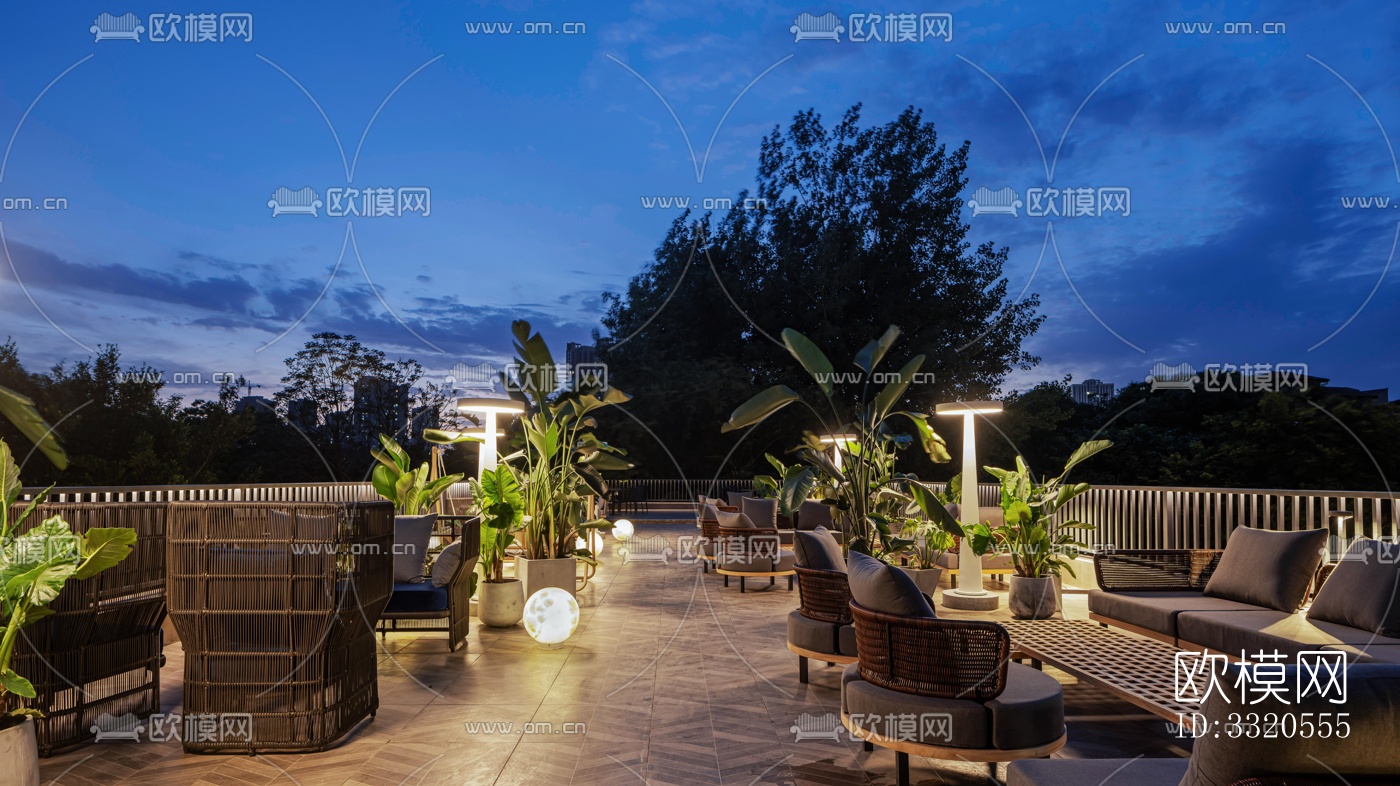 现代咖啡奶茶效果图下载（渲染图3）