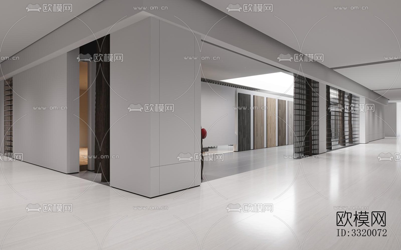 现代展览展厅效果图下载（渲染图11）