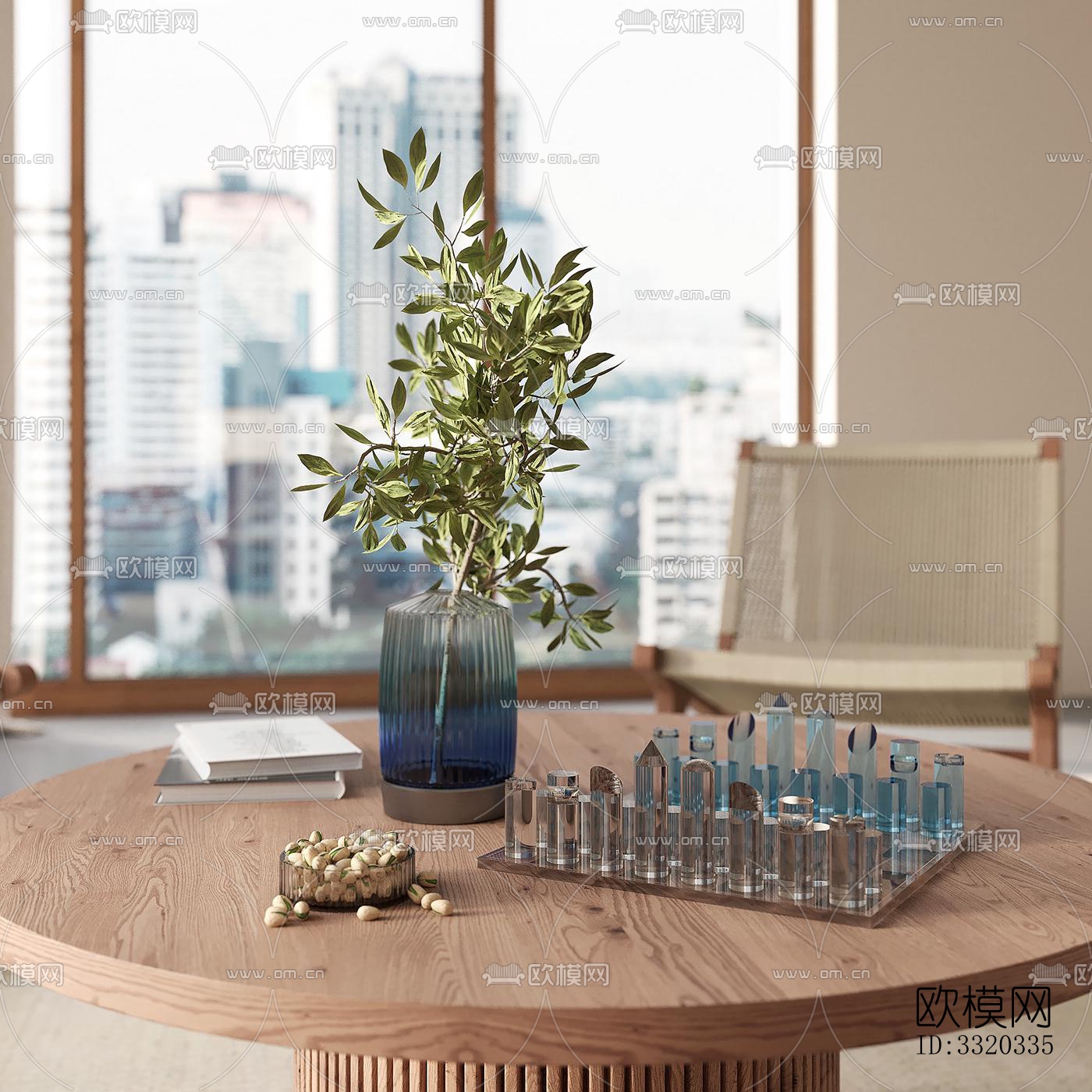 现代客厅效果图下载（渲染图5）