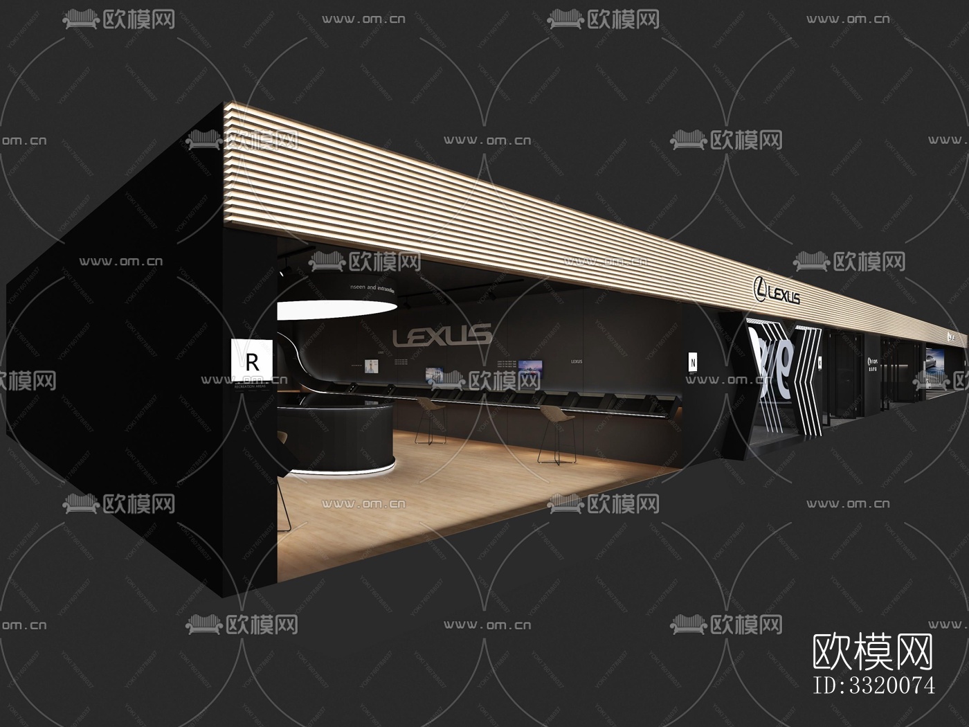 现代展览展厅效果图下载（渲染图14）