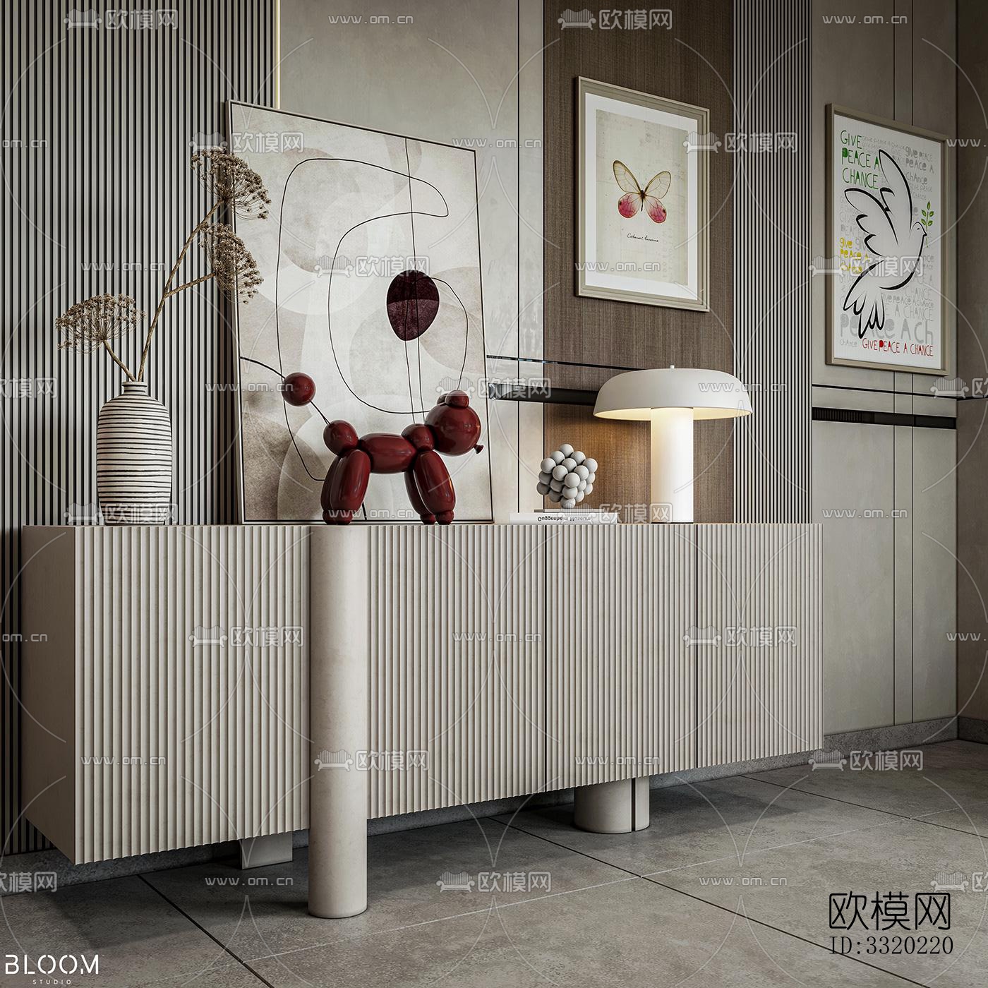 现代客厅效果图下载（渲染图3）