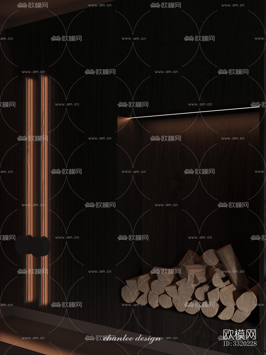 现代客厅效果图下载（渲染图3）