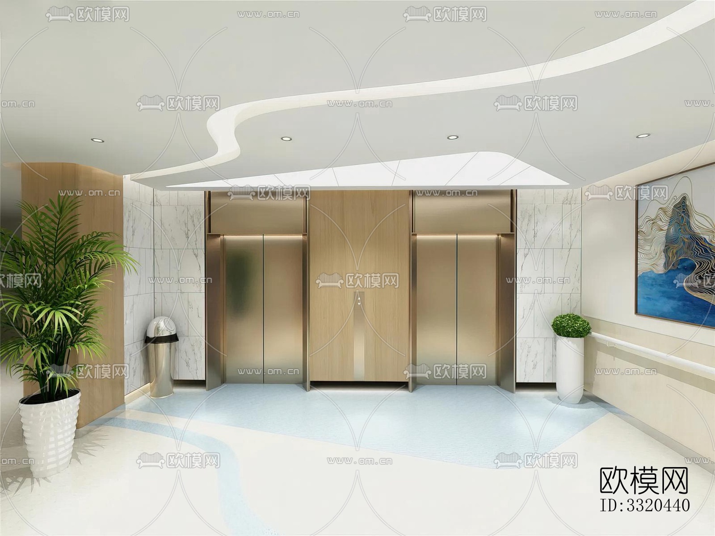 现代医院效果图下载（渲染图5）