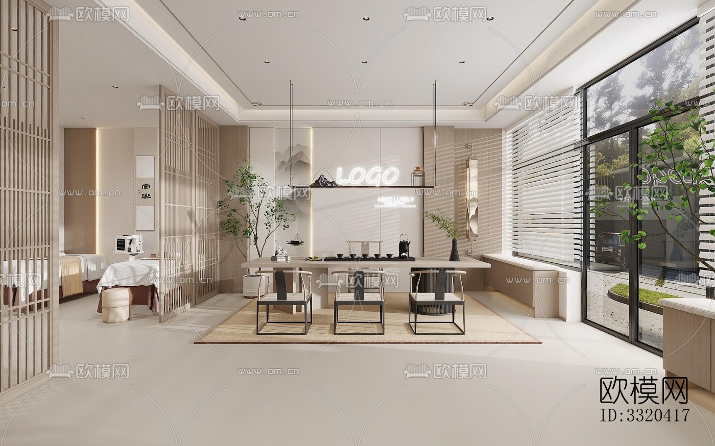 新中式医院效果图下载（渲染图5）