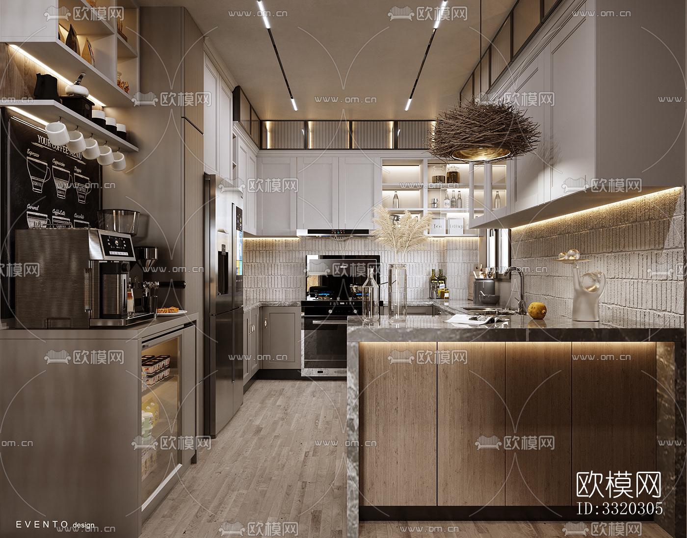 现代客厅效果图下载（渲染图7）