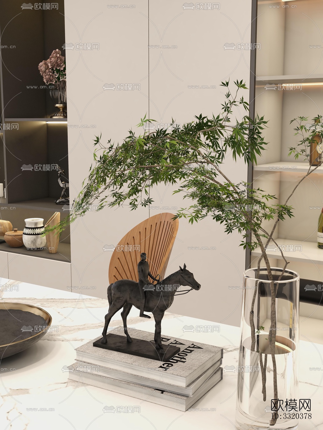 现代客厅效果图下载（渲染图5）