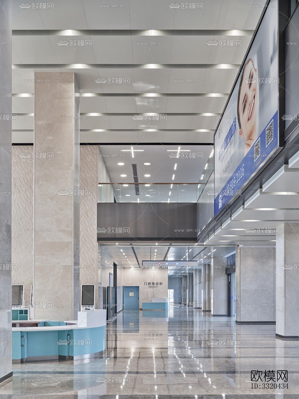 现代医院效果图下载（渲染图3）